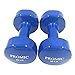 PROMIC Vinyl Coated Single Dumbbell Hand Weight - 20 Pound, Blue