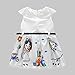 Hatop 2016 Girls Clothes Cute White Cartoon Dress For The Girl Princess Dress