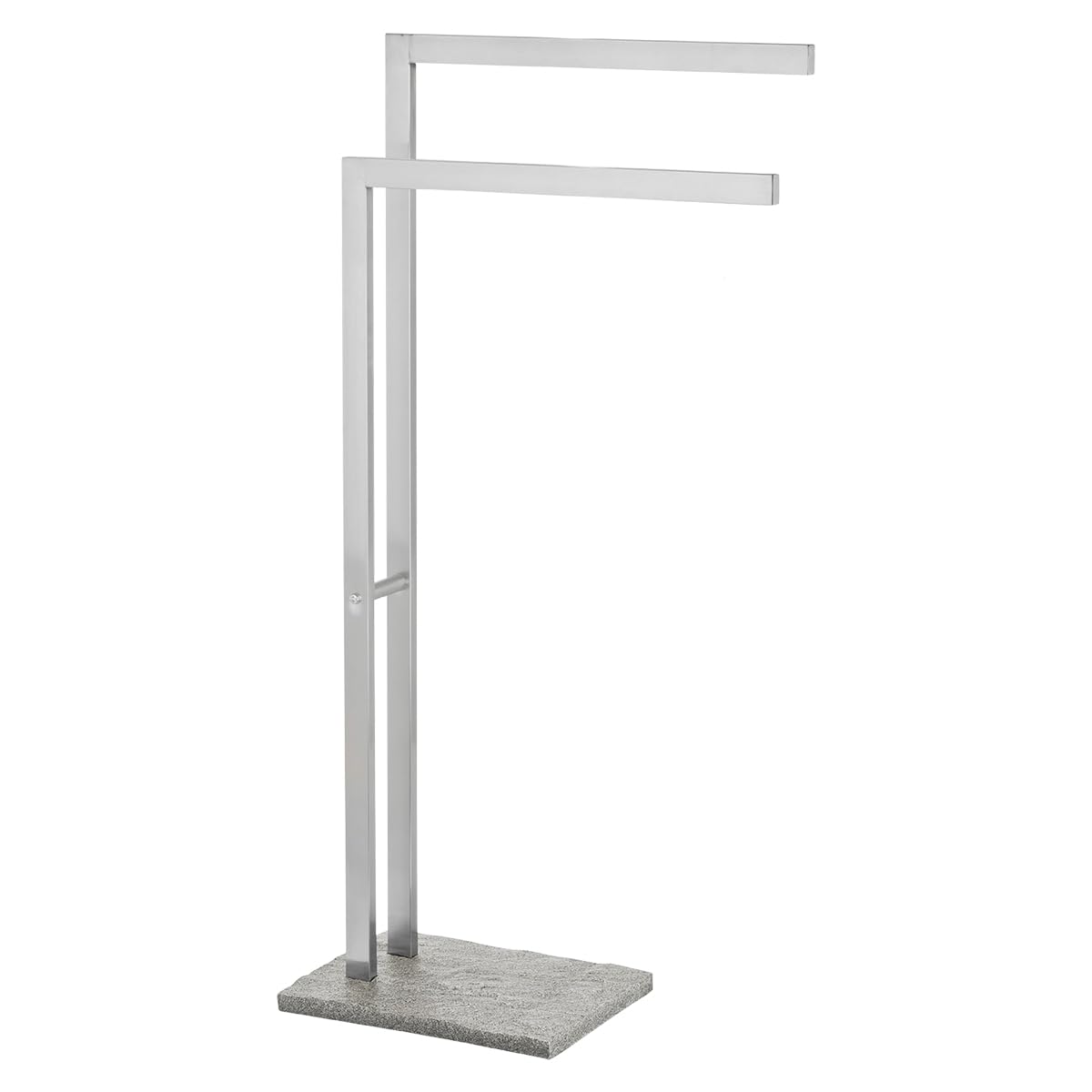 WENKO 20603100 Towel stand Granite - clothes stand, Stainless steel, 43.5 x 86.5 x 20 cm, Satinised
