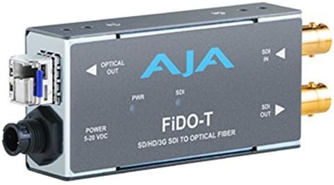AJA FiDO-T Single-channel SD/HD/3G SDI to Optical Fiber Converter with Looping SD/HD/3G SDI Output