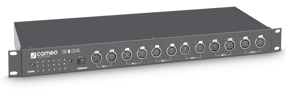Cameo SB 6 DUAL - 6-Channel DMX Splitter/Booster (3 Pin and 5 Pin)