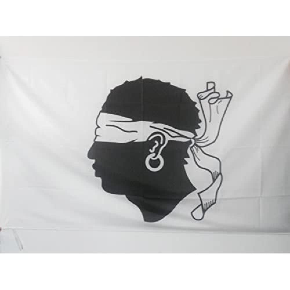 AZ FLAG - Corsica before 1755 Flag - 2x3 Ft - French region of Corse Banner with Sleeve - 100% Polyester - Fade Resistant - Vivid Colors - 2' x 3' Feet - 90x60 Cm