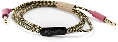 POGS Safe 3.5mm Audio Cable Pink Microphone Detachable 1m Fabric