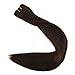 Full Shine 18 Inch Weft Hair Extensions Human Hair Color Medium Brown Hair Extensions 105G Sew In Extensions Remy Human Hair Weft Extensions Hair Weft Human Hair Extensions Sew In 105G