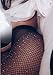 L&ZZ Women's Sexy High Waist Tight Sparkle Rhinestone Fishnet Stockings Pantyhose