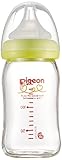 Pigeon breast milk realize bottles heat-resistant glass light green 160ml