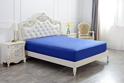 Lavish Linens 600 Thread Count 100% Egyptian Cotton 1 PC Fitted Sheet Only 21 Inch Deep Pocket Solid Ivory Twin XXL Size By