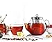 Francois et Mimi Borosilicate Glass Tea Pot with Tea Infuser, Micro-mesh Filter, 40oz