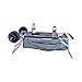 Beach Cart with Folding Table/Drink Holders - Grey Frame/Black Table