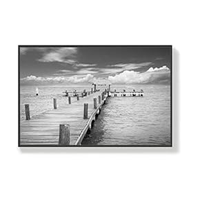 Canvas Wall Art for Living Room, Bedroom Seaside Framed Canvas Prints for Home Decoration Ready to Hang - 16x24 inches