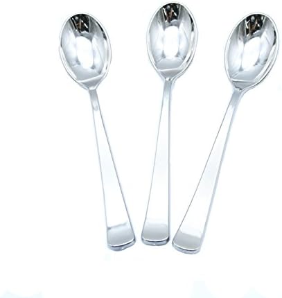 Sliver Deluxe Plastic Spoons Extra Heavy weight (50/100) (100) (50)