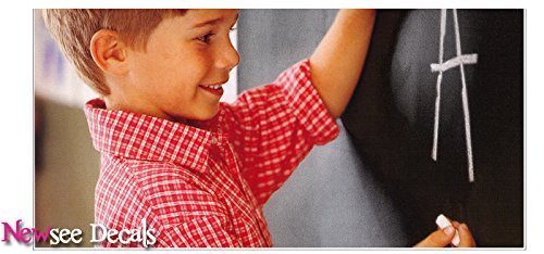 Sticky Back Chalkboard Contact Paper Roll 17.75" X 29.5" -Great for Walls