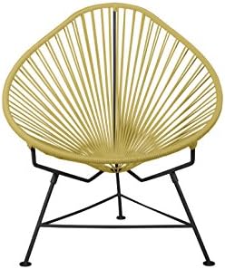 Innit Designs i05-01-14 Jr Acapulco Chair Gold Weave on Black Frame