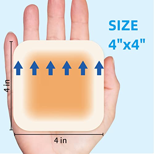 Dr. Med Hydrocolloid Bandage Wound Dressing with border 4"X 4" pack of 10 for Light Exudate