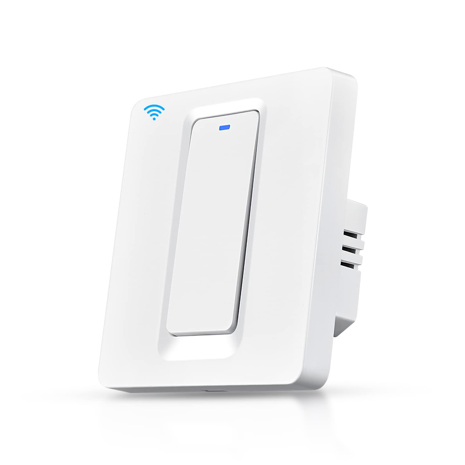 XUELILI WiFi Water Heater Switch, Immersion Heater Smart Timer Switch, Voice Control Smart Boiler Button Switch Compatible with Alexa and Google Assistant, White, 4000W, 20A, DS-102BWN