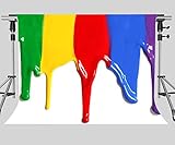 MEETS 7x5ft Paint Splatter Backdrop Abstract Painting Photography Background Themed Party Photo Booth YouTube Backdrop PMT031