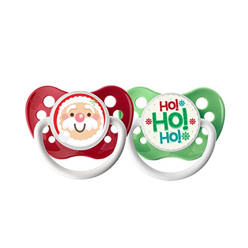 UPC 815478020760, Ulubulu Holiday Pacifier, Christmas Santa Claus and HoHoHo, 6-18 Months