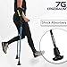 Ergobaum 7TH Generation Prime By Ergoactives. 1 Pair (2 Units) of Ergonomic Forearm Crutches - Adult 5' - 6'6'' Adjustable (Original Black)