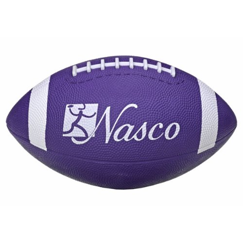 MAC-T PE02700E Youth/Intermediate Size 4 Durable Rubber Football, Purple, Grades 7+