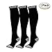 6 Pairs Compression Socks Pack - Best Medical, Nursing, Travel & Flight Socks - Running & Fitness - 15-20mmHg