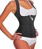 Gotoly Slimming Neoprene Vest Hot Sweat Shirt Body Shapers for Smooth Muffin Top (4XL, Black)