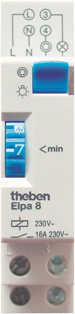 Theben 0080002 ELPA 8 staircase lighting timer – staircase automat