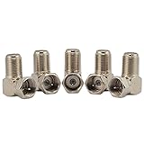 H88-5 X 90 Deg Right Angle Plug TV Coax F-Type Connector RF Coaxial Adapter # 3100325