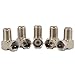 H88-5 X 90 Deg Right Angle Plug TV Coax F-Type Connector RF Coaxial Adapter # 3100325