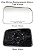 APDTY 67237 Replacement Glass - Plastic Backing Replaces 7T4Z-17K707-A, 7T4Z17K707A