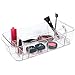 iDesign Clarity Plastic Divided Cosmetic Bin Tote Vanity Organizer, Storage for Cosmetics, Makeup, and Accessories on Vanity, Countertop, Bathroom, or Cabinet , 11 Compartments, Clear