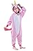 Newcosplay Homewear Childrens Unicorn Pajamas Sleeping Wear Animal Onesies Cosplay Costume (115#, Unicorn Pink)