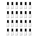 Dimes 5 ML Clear Glass Roller Bottles with Glass Roller Balls and Black Caps for Essential Oils, Perfumes (24 Pack)
