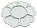 Easyou 8 Inch(20.5cm) 7 Well Porcelain Palette Ceramic Mixing Tray
