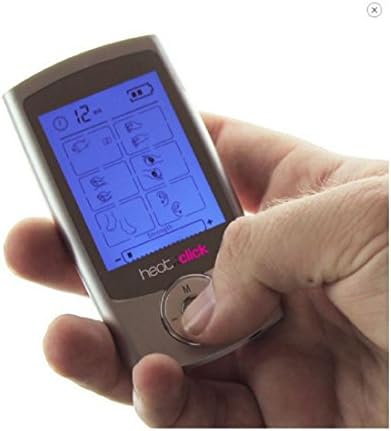 HeatnClick FDA Cleared Premium Electronic Body Massager. Two Input Ports for Pain Relief In Multiple Spots. 21 Different Massage Settings. Comes With 5 Pairs of HeatnClick Pads