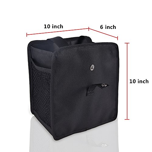 KALASONEER Car Trash Can, Garbage Can Waterproof Inner Litter Hanging Garbage Bag Back Seat（10inchesx 10inchesx 6inches）（2 Packs） - Thumbnail 3