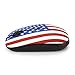 Jelly Comb 2.4G Slim Wireless Mouse with Nano Receiver, Less Noise, Portable Mobile Optical Mice for Notebook, PC, Laptop, Computer, Macbook - American Flag Pattern