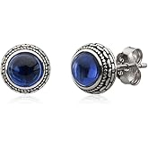 Aesthetic Crystal Birthstone Silver Earrings Meaningful Gift Jewelry for Her Women Fashion Western 925 Vintage Boho Handmade Beauty Personalized Unique keenove