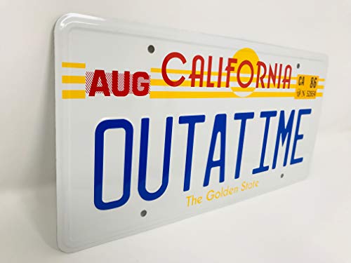 OUTATIME Back To The Future prop License Plate, Back to the Future