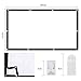 Micsoa Portable Projector Screen 120 Inch 16:9 HD Folding Indoor Outdoor Movie Screen Gaming Office Home Cinema Projector Screen White