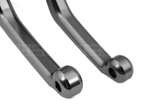 LUO CNC Pivot Brake Clutch Levers for Kawasaki KX 250F/450F 2013-2015-Gray