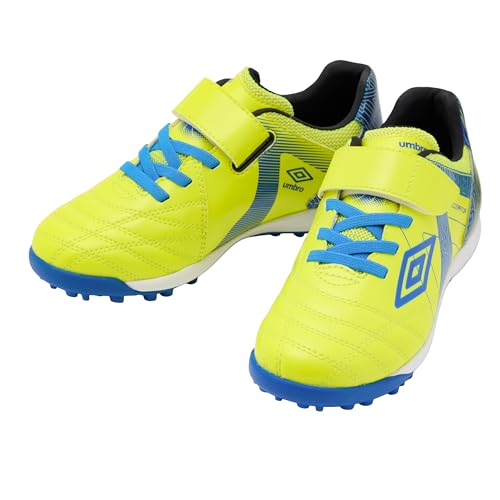 [Umbro] サッカー 運動靴 アクセレイタ JR Wide ワイド 屈曲性 クッション性 反発性 通学 ジュニア キッズ 子供 UF6SCST3J_YLBL_23.5