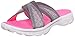 SKECHERS Performance Womens Go Walk Mellow Flip Flop,Charcoal/Hot Pink,8 M US