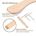 iSiLER Beechwood Crepe Spreader and Spatula Set, 2 Pieces 7 inches Crepe Spreaders, 1 Piece 11.4 inches Crepe Spatula
