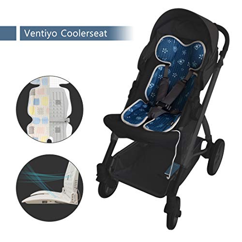 VENTIYO Baby Car Seat Cooler, 3D Mesh Liner Seat Pad with 4 Fans
