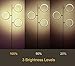 PHIVE LED Floor Lamp, Dimmable Standing Lamp with 360 Degree Rotatable Rings (3-Level Brightness, Touch Control) LED Lamp for Living Room, Bedroom, Study