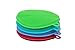 Blue Ridge Kitchenware | Silicone Rubber Dish Sponge | Multi-Purpose Antibacterial Scrubber | Heat Resistant | Ultra Soft, Durable Bristles | Multi Color | Easy to Clean & Dishwasher Safe | 4 Pack