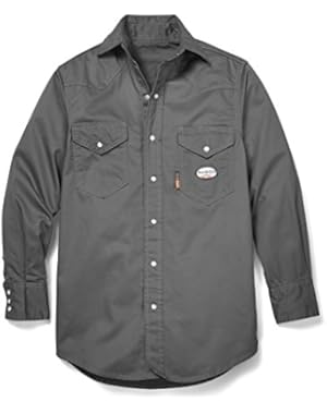 RASCO Men's Flame Resistant Long Sleeve Work Shirt Big and Tall - Gr754-Tll