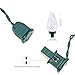 Brizled C9 Christmas Lights Cool White 16FT 25 LED 120V UL Certified Faceted Outdoor Christmas String Lights Connectable Xmas Tree Light for Tree, Holiday, House Decor