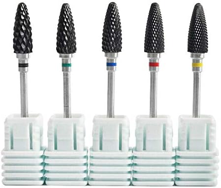 Nail Drill Bits SNERISE Ceramic Nail Drill Bits Gel Fine Medium Coarse - Image 5