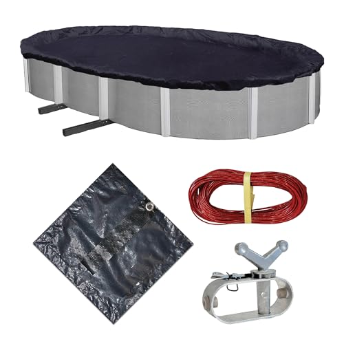 Blue Wave Arctic Armor 18-ft x 34-ft Oval Above Ground Pool Winter Cover